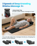 COMFIER HSA Eligible Shiatsu Full Body Massage Mat with Heat, FSA Back Massage Pad for Pain Relief Deep Tissue Kneading & Vibration Heating Chair Massager for Recliner, Sofa, Bed, Gifts for Men Women