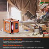 Abestorm HEPA Air Scrubber with UV-C Light, up to 600 CFM, Negative Ion
