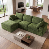 ReeQuo 120" Oversized Modular Sectional Sofa Boneless Couch for Living Room