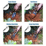 Garden Tool Set, 25Pcs Heavy Duty Floral Garden Tools, Aluminum Rust-Proof Gardening Kit with Garden Shovel