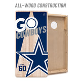YouTheFan NFL Dallas Cowboys 2’ x 4’ Professional Wood Cornhole Game with Logo Bags
