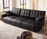 Oversized Sectional Couches for Living Room, Modular Leather Cloud Couch