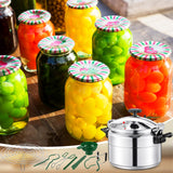 Kritkin 16qt Pressure Cooker for Canning Pressure Canner Supplies Kit, 6 Canning Supplies Stainless Steel Steam Rack Gauge, Silver
