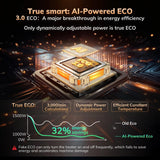 3rd-Gen Zero-Odor Space Heater with AI Thermostat, 1500W PTC Heaters for Indoor Use With Remote AEOCKY