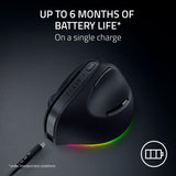 Razer Pro Click V2 Vertical Wireless Mouse, 6 Button Ergonomic Design