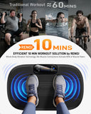 Vibration Plate Exercise Machine for Weight Loss and Lymphatic Drainage - 330lb Vibrating Platform for Home Gym Workout, Full Body Shaker Pilates Equipment with 2 Bands for Women and Men - Matte Black