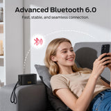 Monster Cubis Bluetooth Speaker, 15W Stereo Sound Portable Speaker, Bluetooth 6.0, 15H Battery Life, TWS Pairing, AUX/TF Card Slot, IPX7 Waterproof Wireless Speaker for Shower, Outdoor, Travel