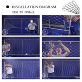 SHINGJING Flexible Rope Net,Rope net Made of 304 Stainless Steel,Pet Fence for Balcony, Safety Protection Net Tools, Outdoor Construction Fence,for Animal Barrier (Size : H3xL16m/H9.84xL52.49ft)