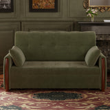 NessCarsti 62.9" Convertible Pull Out Sofa Bed Couch with Hidden Storage