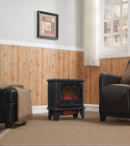 duraflame® Infrared Quartz Electric Fireplace Stove Heater, Black