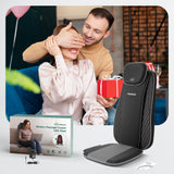 Snailax Gifts for Mom, Dad Shiatsu Back Massager with Heat & Vibration, 3D Kneading Massage Chair Pad for Pain Relief Deep Tissue, Chair Massager for Office Home Chair Use