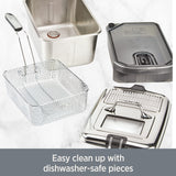 All-Clad Electrics Stainless Steel Deep Fryer with Basket 3.5 Liter Oil Capacity, 2.6 Pound Food Capacity 1700 Watts All-Clad