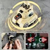SKEKECIE 2 Pack RC Battle Tanks, RC Tank that Shoots with Infrared System & Sound Effects, Remote Control Tank with HP Station for Boys & Girls Age 6-12, Christmas Birthday Easter Gifts for 8-12