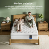 Oliodys Queen Mattress, 14 Inch Hybrid Matress with Memory Foam & Individual Pocket Springs,Fiberglass Free, Soft and Breathable, Medium Feel