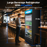 BODEGACOOLER Commercial Beverage Refrigerator and Cooler, 12.5 Cu.Ft. Commercial Merchandiser Refrigerator with Soft LED Light