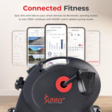 Sunny Health & Fitness Under Desk Smart Mini Pedal Exerciser, Dual Function Exercise Cycle Bike with Low Profile Design - SF-B023005DGY Sunny Health & Fitness