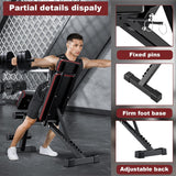 2026 Adjustable Weight Bench with Leg Extension, 770LBS Foldable Incline Decline Bench Press, 4-in-1 Workout Bench with Roman Chair & Preacher Curl, Full Body Strength Training Equipment for Home Gym