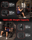 GarveeLife Power Cage, Multi-Functional Power Racks for Home Gym with Cable Crossover System, 1600 LBS Weight Capacity Fitness Squat Rack for Strength Workout with Training Attachment, Black