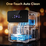 2" Clear Ice Ball Maker Machine, Countertop Sphere Ice Maker with Self-Cleaning – 4 Pcs in 40 Mins (144 Pcs/Day), Auto/Manual Water Fill, Crystal Clear Large Round Ice for Whiskey, Cocktail, Home Bar