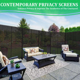 6FT Outdoor Metal Privacy Screen – Decorative Privacy Fence and Room/Garden Divider