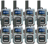 OMIZN M9 Global Walkie Talkie, 4G LTE Unlimited Range Two Way Radio with Flashligth for Outdoor, Business, Family 8pcs with Sim Card