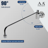AA Faucet Wok Range Center-On Automatic Faucet with 14" Spout & 3/8" Male Inlet for Restaurant Kitchen AA-510G (3/8" Inlet 14" Spout)