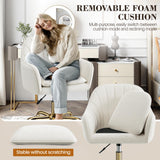 Vanity Chair with Wheels, Comfy Home Office Desk Chairs
