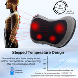 Back and Neck Massager with Heat, Deep Tissue Kneading, Electric Massage Pillow Papillon