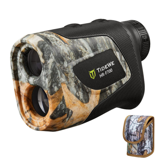 TideWe Hunting Rangefinder with Rechargeable Battery, 1000Y Camo Laser Range Finder 6X Magnification