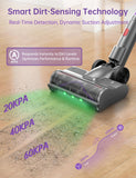OXVAC Cordless Vacuum Cleaner, 60KPa 650W Stick Vacuum with 80Mins Runtime, Smart AUTO Mode, Anti-Tangle Brush, Self-Standing Vacuum Cleaner for Home, Pet Hair, Carpet & Hardwood Floor, Purple
