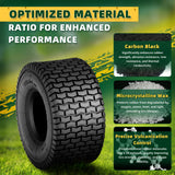 Wiltire 2 Pack 13x6.50-6 Turf Lawn Garden Mower Tire,13x6.5x6 Zero Turn Mower Tire, Tubeless Tractor Tires for Garden Tractors, Walk-behind Mowers, Turf Maintenance Vehicles, Golf Carts