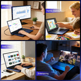 NIMO 17.3" Laptop for Business & Productivity, AMD Ryzen 5 6600H (Up to 4.5GHz), 32GB DDR5 RAM, 1TB SSD, Radeon 660M GPU-Computer 100W Type-C Fast Charge for Multitasking, Fingerprint, Backlit KB