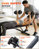Rendpas Adjustable Dumbbells Set of 2, Select Weight Dumbbell Set, 5 in 1 Free Dumbbell Set with Anti-Slip Texture Handle, Weight Set For Home Gym Suit both Men and Women
