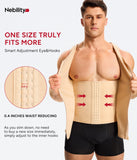 Nebility Mens Shapewear Fajas para Hombres Compression Shirt Men Body Shaper Tank Top Compression Undershirt Vest Sleeveless, Beige - M