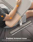 SAIJI Laptop Lap Desk for Bed & Couch with Soft Armrest, Bed Desk Table