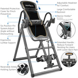 Innova Health and Fitness Inversion Table with Adjustable Headrest, Reversible Ankle Holders, and 300 lb Weight Capacity - Premium