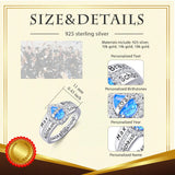 Oseew 2027 Custom Birthstone Class Ring for Women Men (Pear)