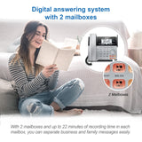 2-Line Corded/Cordless for Small Business w/Expandable to 12 Handsets AT&T