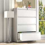 4 Drawer File Cabinet with Lock,Metal Lateral File Cabinets for Home Office