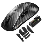 ATTACK SHARK R11 Ultra 8K Carbon Fiber Wireless Gaming Mouse,PAW3950MAX 42K DPI Sensor,49g Superlight Ergonomic Computer Mice with Tri-Mode,Cloud Driver for Win/Mac/PC Gamer,Weave Black&Tape