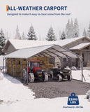 GarveeLife 20'X30'x12' Metal Carport for Multiple Vehicles, Steel Car Ports