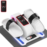 TDH Under Desk Elliptical Machine,Electric Leg Exerciser as Seen on Tv for Seniors Adults,Portable Quiet Pedal Exerciser Machine While Sitting with 12 Adjustable Speed Auto&HR Mode for Home Office