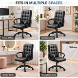 Home Office Desk Chair, Ergonomic Latex Cushion Swivel Chair