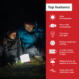 Solar Camping Lantern - Inflatable LED Lamp Perfect for Camping, Hiking, Travel and More - Emergency Light for Power Outages LuminAID