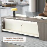 79" L-Shaped Executive Desk, Left Return, Lockable Drawer,