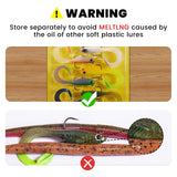 TRUSCEND Duramax Easy Catch TPE Soft Fishing Lures with BKK Hooks, Trembly Sinking and Vibrating Swim for More Bites, Pre-rigged Tear-Resistant Swimbaits for Bass, Trout, Crappie, Freshwater Saltwater