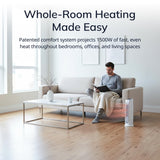 Lasko Oscillating Ceramic Tower Space Heater for Home with Overheat Protection, Timer, 22.5 Inches, Silver, 1500W, 5775