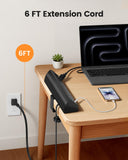 SURAIELEC Desk Clamp Power Strip with 5 Outlets, 4 PD 20W USB-C & 2 USB-A