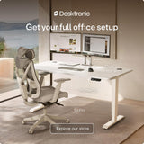 Desktronic HomePro Standing Desk 60x30 — Made in Europe, Ergonomic Sit Stand Home Office Desk, Electric Height Adjustable, Dual Motor