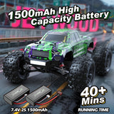 Jetwood 1/16 RC Car for Boys and Adults, 38kph 4WD Ready to Run Hobby RC Truck with 2 Batteries, Off Road Remote Control Monster Truck Gifts for Kids, JC16W